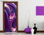 Papier peint pour porte avec colle: purple circles - Photo 3