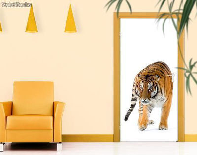 Papier peint pour porte avec colle: royal tiger - Photo 3