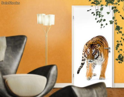 Papier peint pour porte avec colle: royal tiger - Photo 4
