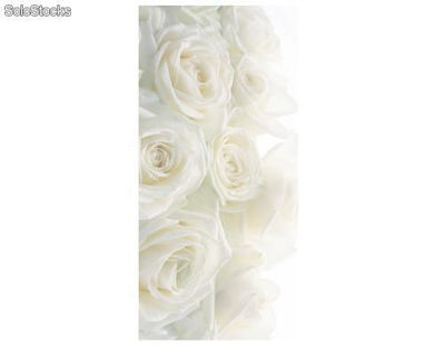 Papier peint pour porte avec colle: wedding roses
