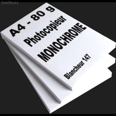 Papier photocopieur a4 80g blanc qualité c monochrome