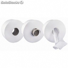 Papier toilette à dévidage central Mini Roll 2 épaisseurs blanc