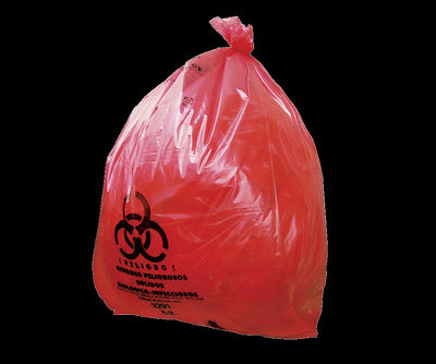 Paquete de 100 bolsas amarillas o rojas rpbi 110 x 120 cm hasta 42 kg - Foto 2