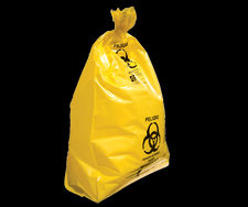 Paquete de 100 bolsas amarillas o rojas rpbi 78 x 109 cm hasta 34 kg