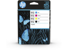 Paquete de 4 cartuchos de tinta Original HP 912 negro/cian/magenta/amarillo