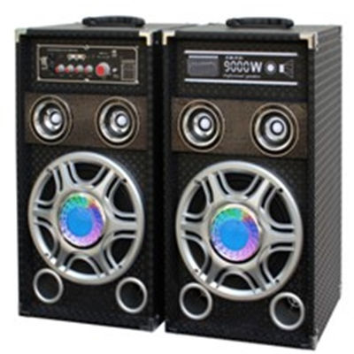 Par De Bafle Potenciado Usb-sd-mic-aux 10´´ Mp3 Karaoke rms 60w*2 lz1016