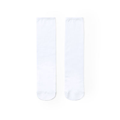 Par de calcetines fabricados en poliéster blanco - Foto 2