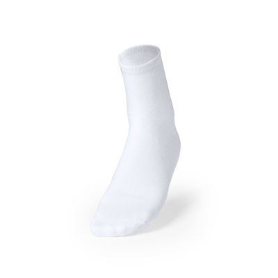 Par de calcetines fabricados en poliéster blanco - Foto 3
