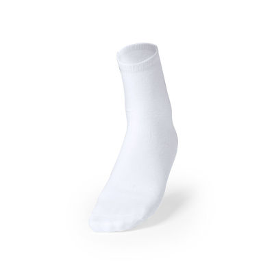 Par de calcetines fabricados en poliéster blanco. - Foto 5