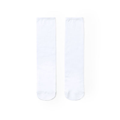 Par de calcetines fabricados en poliéster blanco. - Foto 4