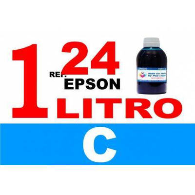 Para cartuchos Epson 24 xl botella 1 l tinta compatible cian