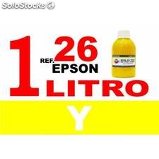Para cartuchos Epson 26 xl botella 1 l tinta compatible amarilla