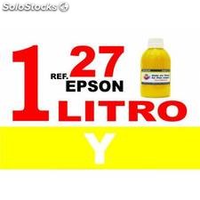 Para cartuchos Epson 27 botella 1 l tinta compatible amarilla