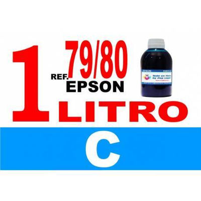 Para cartuchos Epson 79 y 80 botella 1 l tinta compatible cian