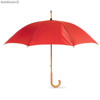 Paraguas con mango de madera rojo MIKC5132-05