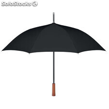 Paraguas de 23&quot; mango madera negro MIMO9601-03