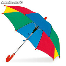 Paraguas de divertido diseño multicolor de 8 paneles y