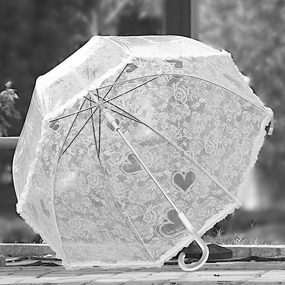 Paraguas de corazones con