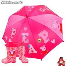 Paraguas mas Botas de Agua Peppa Pig