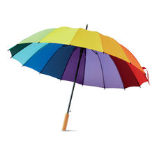 Paraguas multicolor automático