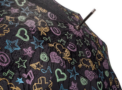 Paraguas que cambia de color al mojarse automático en pongee - Foto 2