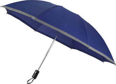 Paraguas reversible con borde reflectante automático y plegable
