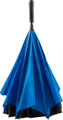 Paraguas reversible de doble tela con exterior en negro - Foto 2