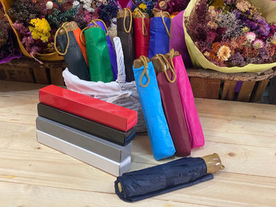 Paraguas surtidos en colores con caja de regalo Detalles de Boda
