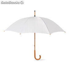 Parapluie avec poignée en bois blanc MIKC5132-06