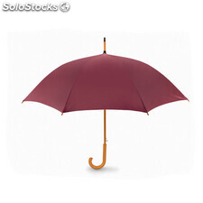 Parapluie avec poignée en bois bordeaux MIKC5131-02