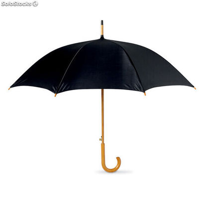 Parapluie avec poignée en bois noir MIKC5131-03