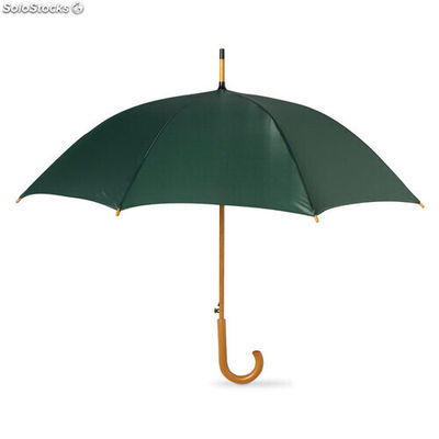 Parapluie avec poignée en bois vert MIKC5131-09