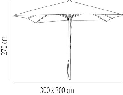 Parasol cuadrado de doble polea 3 x 3 m - antracita - Foto 2