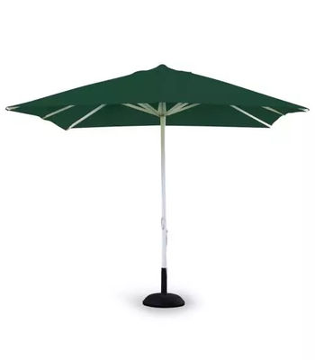 Parasol cuadrado de doble polea 3 x 3 m. - verde oscuro