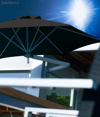 Parasol ogrodowy na balkon lub taras średnica 270 cm z wysięgnikiem 185 cm - Zdjęcie 2