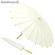 Parasol papel bambú marfil