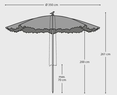 Parasol Sandino XL - Photo 3