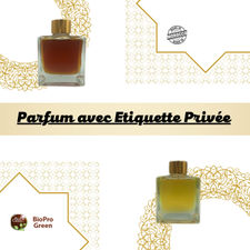 Parfum bio avec étiquette privée