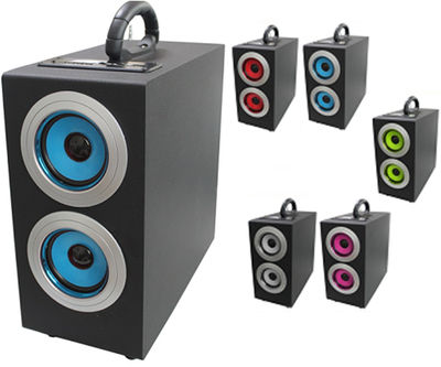 parlante portatil 1.1ch subwoofer recargable usb sd Fm led pantalla s03 - Foto 2