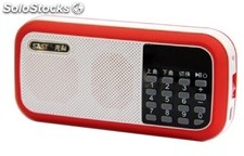 parlante portatil mini speaker MP3 USB TF FM radio bateria recargable Q27