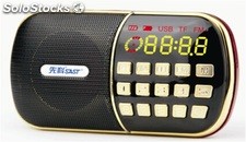 parlante portatil mini speaker MP3 USB TF FM radio bateria recargable Q28