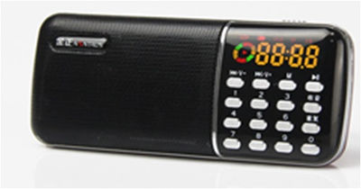 parlante portatil mini speaker MP3 USB TF FM radio bateria recargable Q31