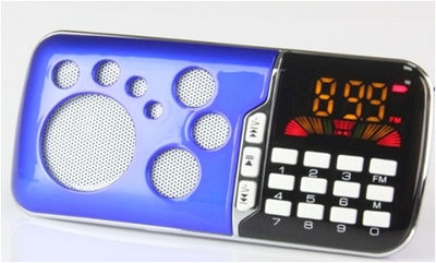 parlante portatil mini speaker MP3 USB TF FM radio bateria recargable Q80