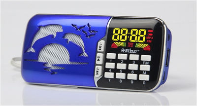 parlante portatil mini speaker MP3 USB TF FM radio bateria recargable Q81