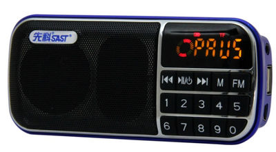parlante portatil mini speaker MP3 USB TF FM radio bateria recargable Q87
