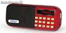 parlante portatil MP3 USD TF FM radio bateria recargable Q25