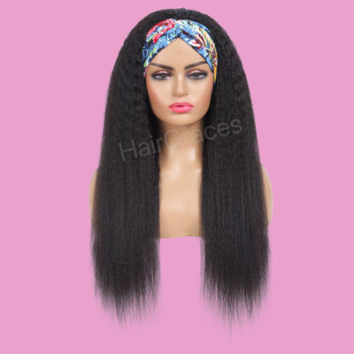 Parrucca naturale con headband con capelli veri-- headband wig - Foto 3