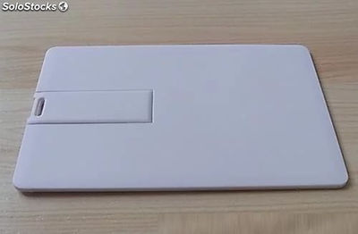 Pas cher blanc carte de crédit usb 4 G flash drive personnaliser logo disponible