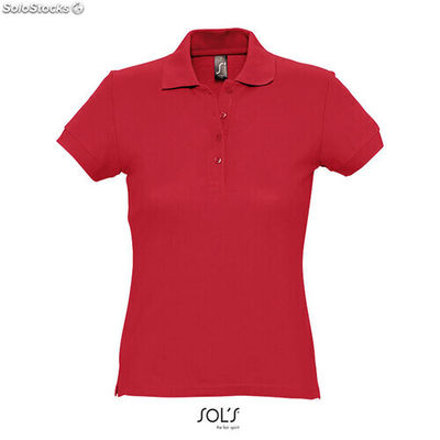 Passion polo mujer 170g Rojo m MIS11338-rd-m