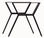 Patas doble trapecio mesa comedor escritorio - 1